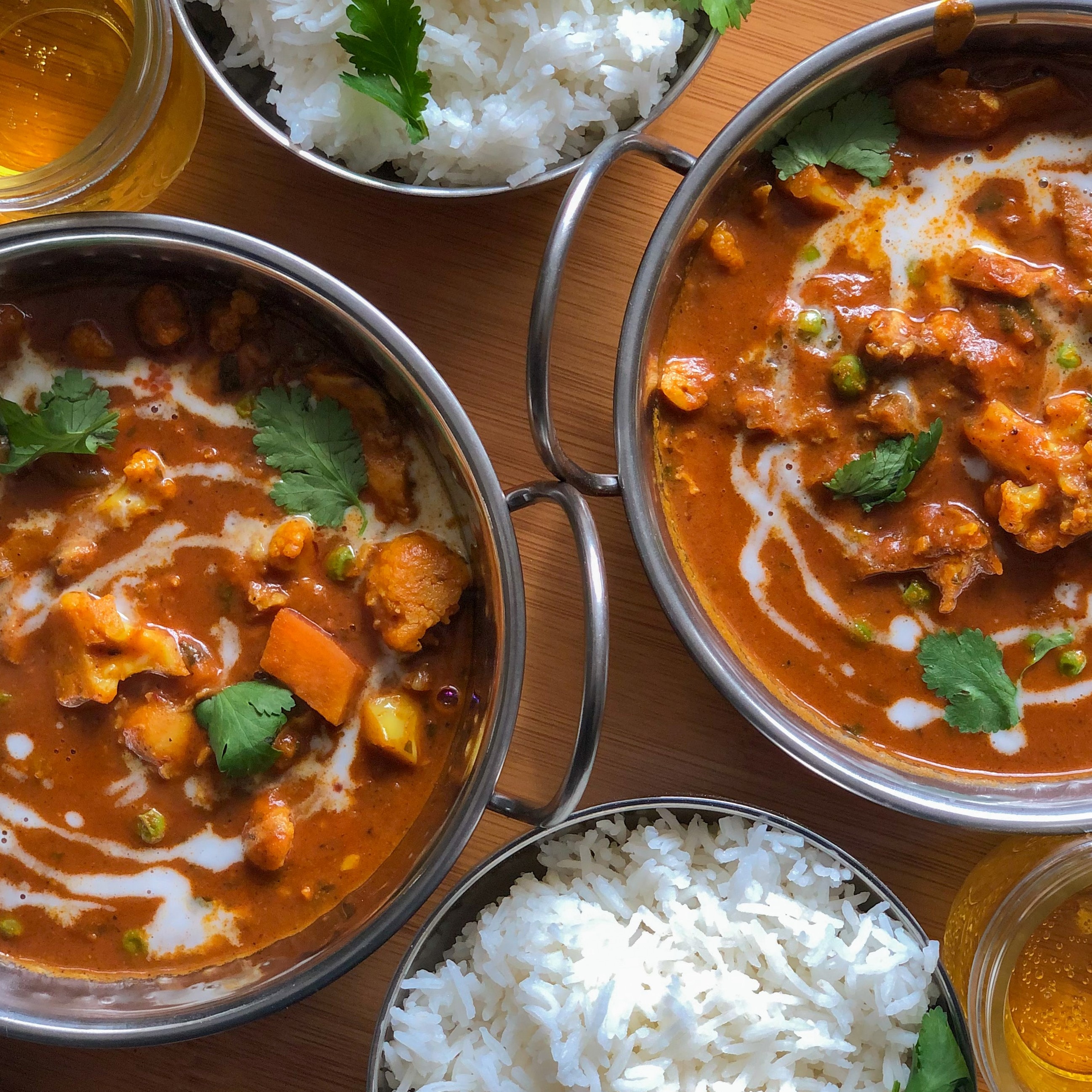 Photo of beautifully arranged food