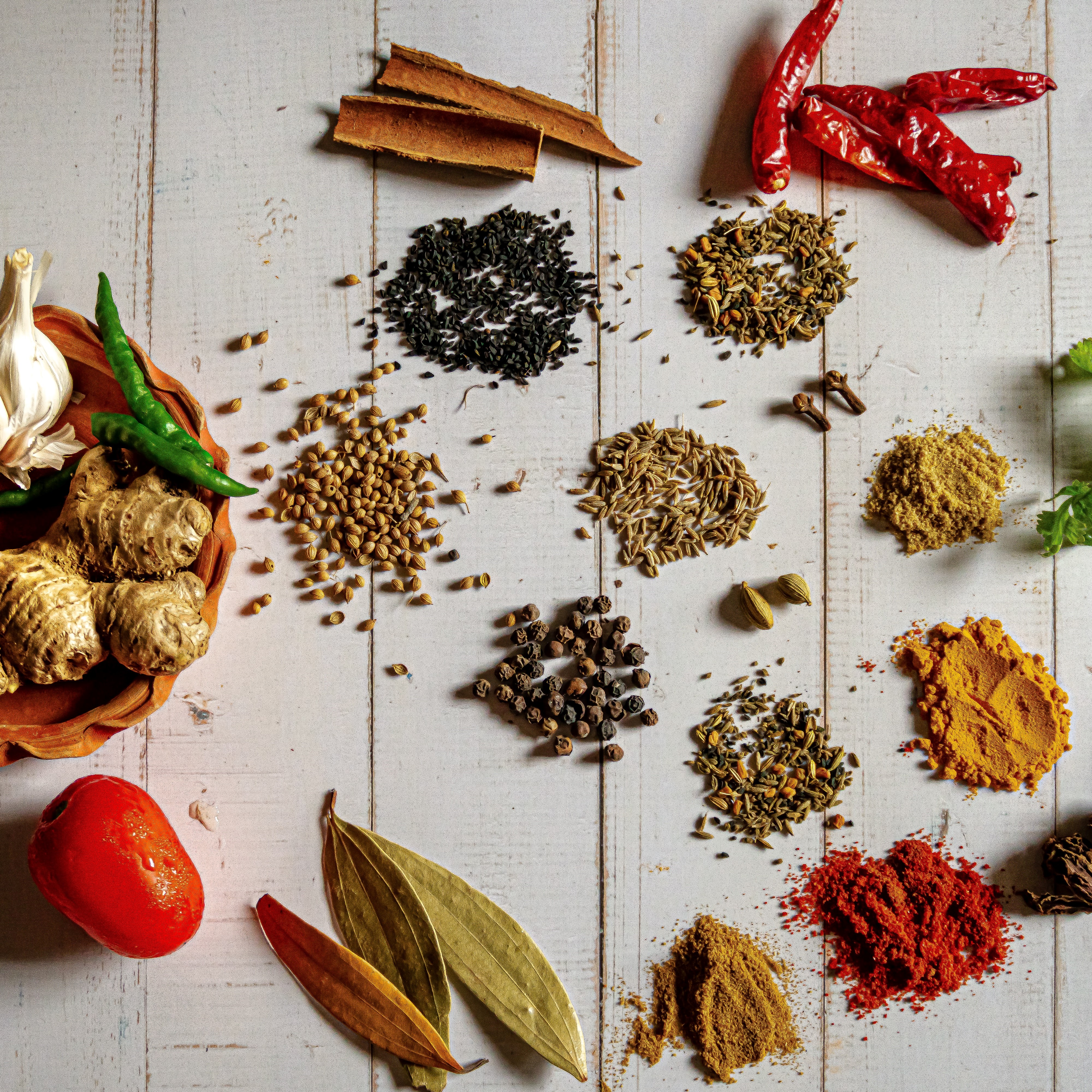 Photo of beautifully arranged food